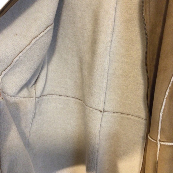 Coaco New York coat women’s size Small brown faux suede western hippie BoHo - Picture 7 of 10